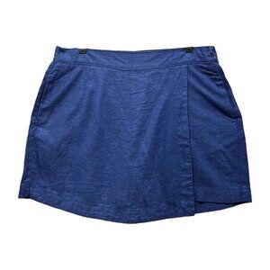 St. John's Bay - Women's Mid Rise Skort - Navy Blue - 14